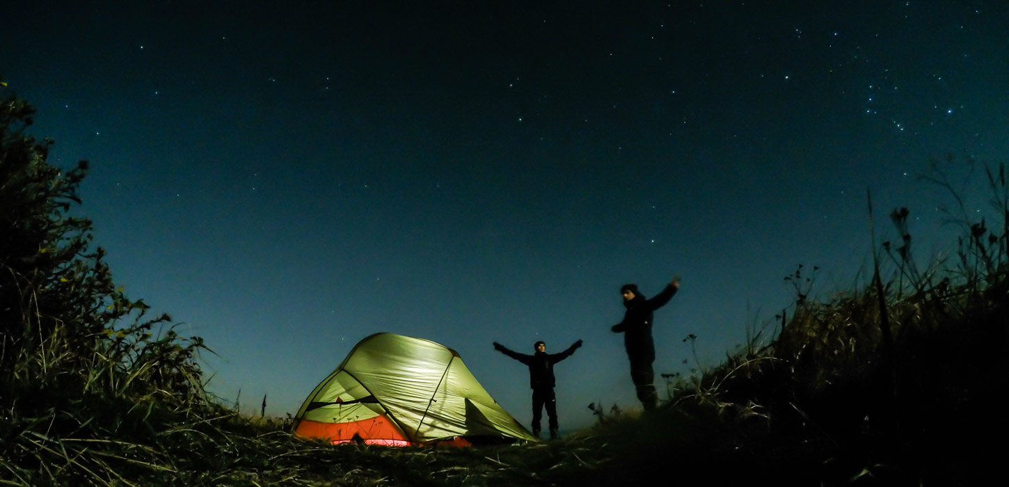 vandring på øhavsstien overnatning telt
