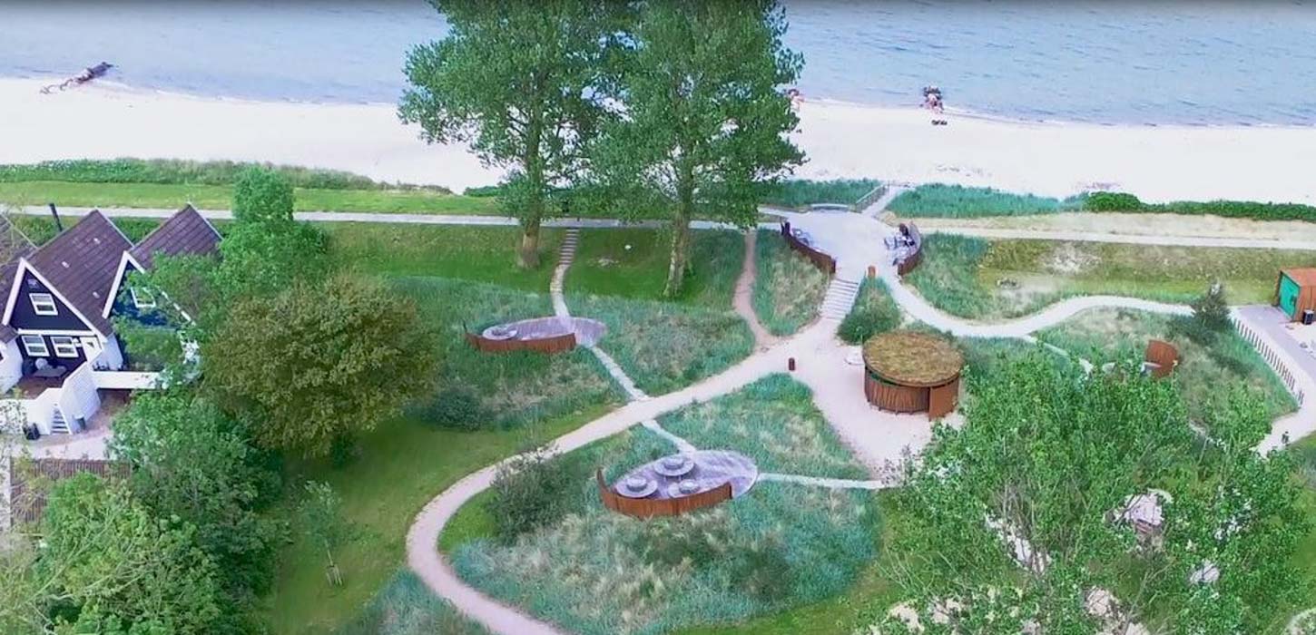 Grafik som viser muligheder på Hasmark strand på Nordfyn.