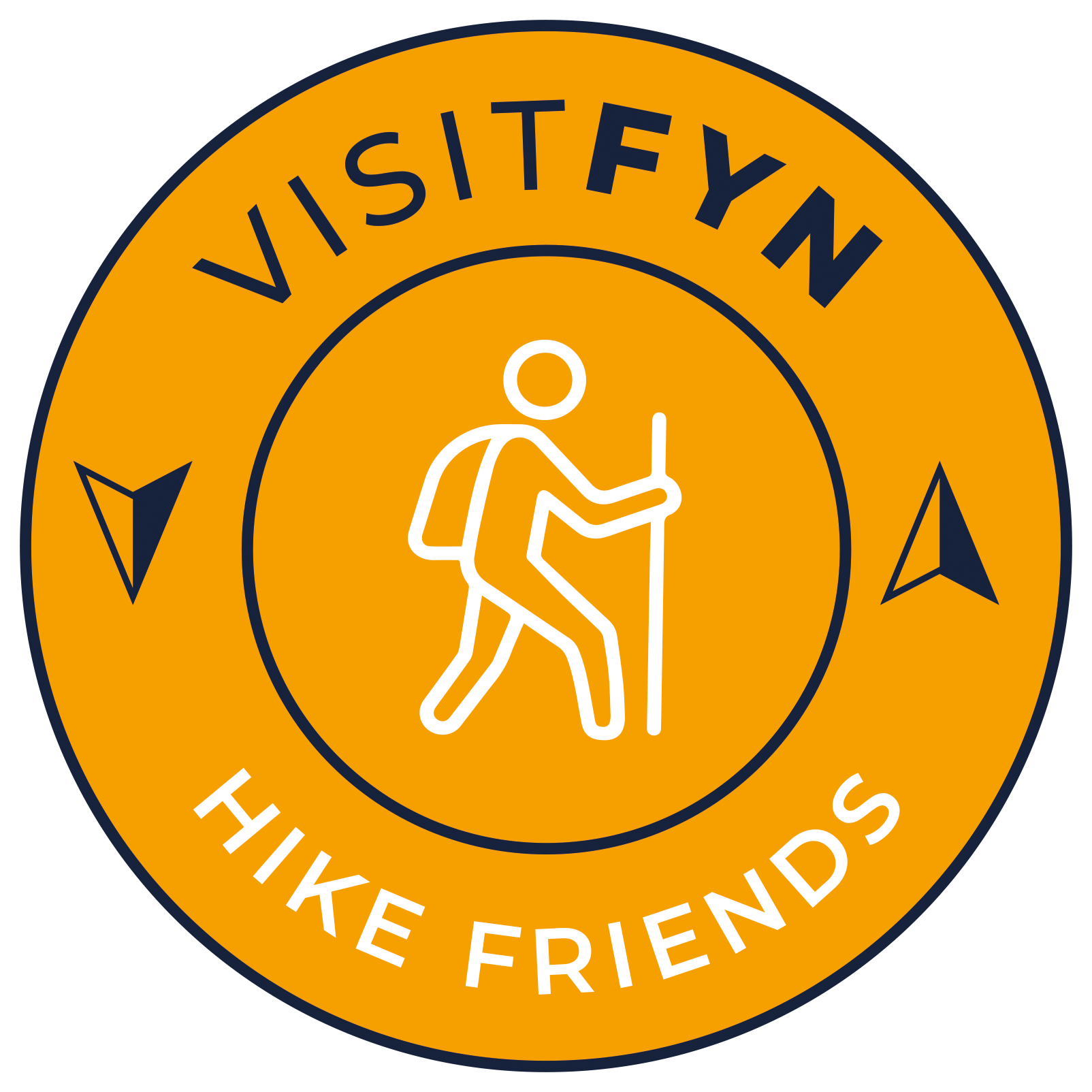 Et logo til signalering af Hike Friends 