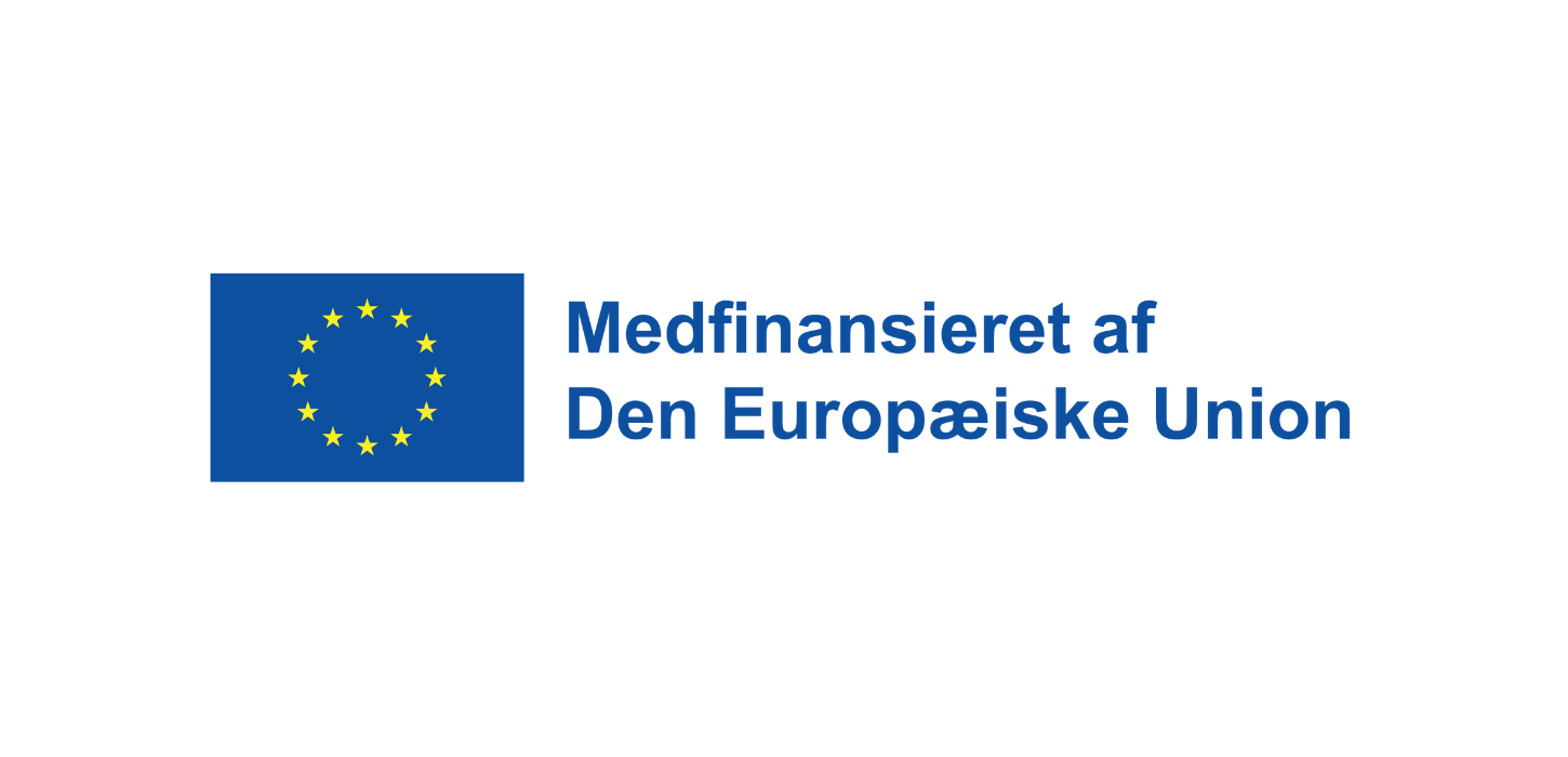 EU-logo med teksten Medfinansieret af Den Europæiske Union