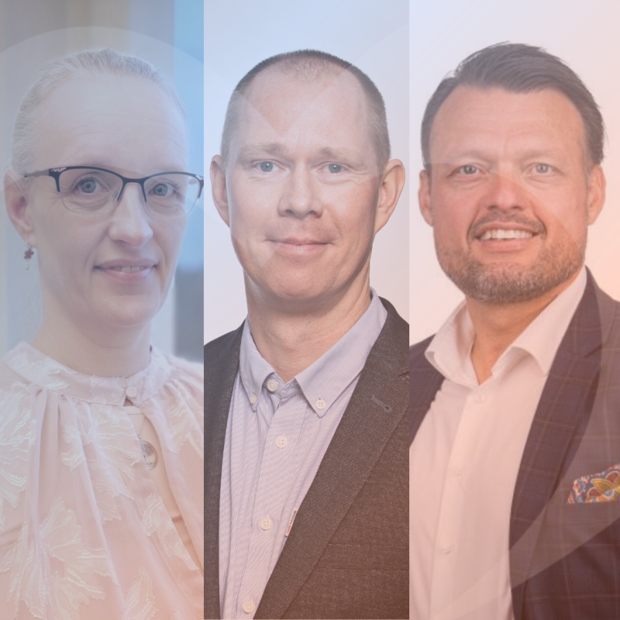 Portrætfoto af Jane Dam, Jakob Lund Staun og Thomas Danielsen