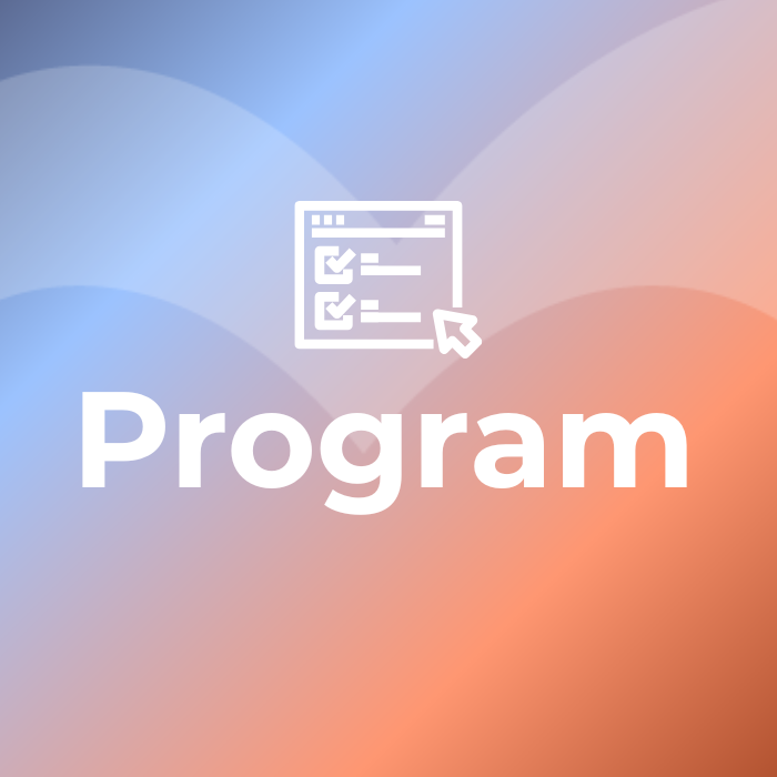 Grafik med teksten Program