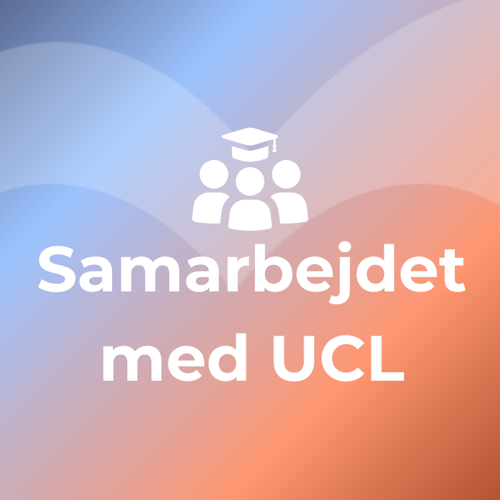 Grafik med teksten Samarbejdet med UCL